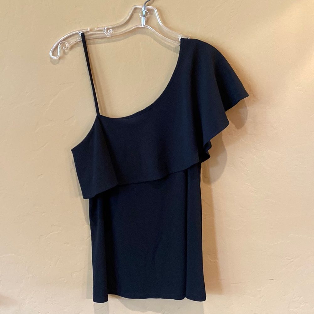 BANANA REPUBLIC one shoulder ruffle top